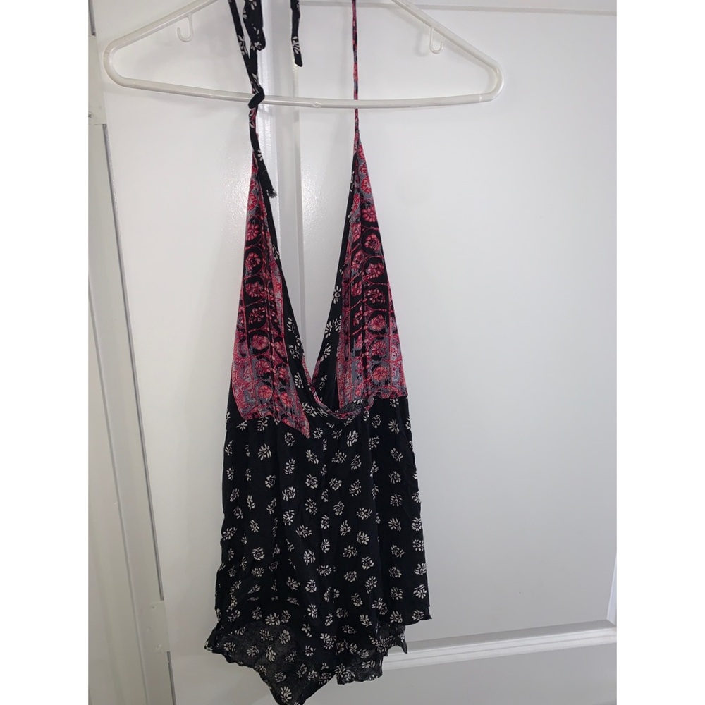 Patterned Halter Romper - image 2
